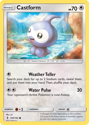Castform 105  SM  Guardians Rising - Common