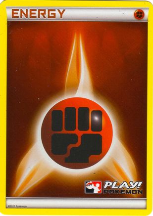 Fighting Energy (2011 Play! Pokemon)  - Holofoil League & Championship Cards - Promo
