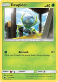 Dewpider 014  - Reverse Holofoil SM  Burning Shadows - Common