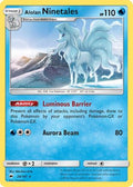Alolan Ninetales 028  SM  Burning Shadows - Rare
