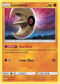 Lunatone 068/147  - Reverse Holofoil SM  Burning Shadows - Uncommon