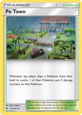 Po Town 121  - Reverse Holofoil SM  Burning Shadows - Uncommon