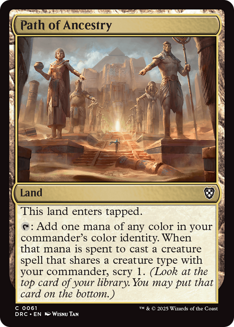 Path of Ancestry (0061) (DRC-061) - Commander: Aetherdrift