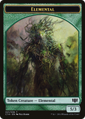 Elemental // Beast (3/3) Double-sided Token (C14-021) - Commander 2014 Tokens