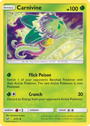 Carnivine 006  Shining Legends - Uncommon
