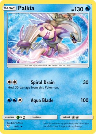 Palkia 024  - Reverse Holofoil Shining Legends - Holo Rare