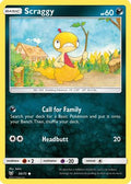 Scraggy 050  - Reverse Holofoil Shining Legends - Common