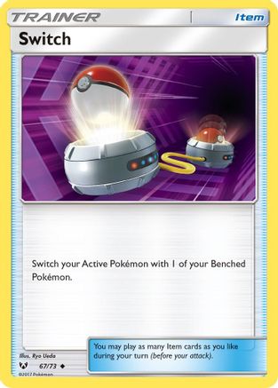 Switch 067  - Reverse Holofoil Shining Legends - Uncommon