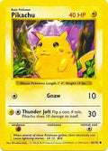 Pikachu (Red Cheeks) 058  - 1st Edition Base Set Shadowless - Common