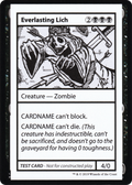 Everlasting Lich (No PW Symbol) (CMB1-) - Mystery Booster Playtest Cards 2021