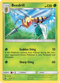 Beedrill/111  - Reverse Holofoil SM  Crimson Invasion - Rare