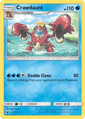 Crawdaunt  - Reverse Holofoil SM  Crimson Invasion - Rare