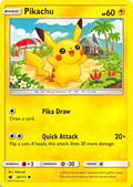 Pikachu 030  - Reverse Holofoil SM  Crimson Invasion - Common