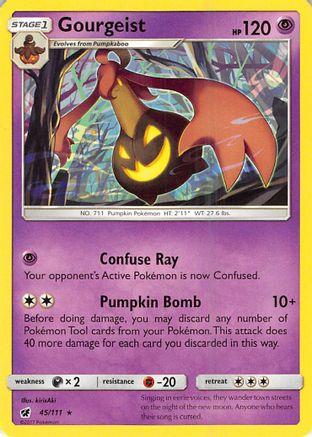 Gourgeist  - Reverse Holofoil SM  Crimson Invasion - Rare