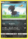 Deino 060  - Reverse Holofoil SM  Crimson Invasion - Common