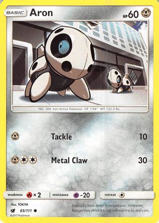 Aron 065  SM  Crimson Invasion - Common