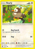 Starly 081  - Reverse Holofoil SM  Crimson Invasion - Common