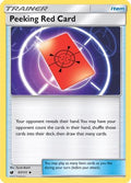 Peeking Red Card 097  - Reverse Holofoil SM  Crimson Invasion - Uncommon