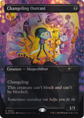 Changeling Outcast (Rainbow Foil) (SLD-894) - Secret Lair Drop (Borderless) Foil