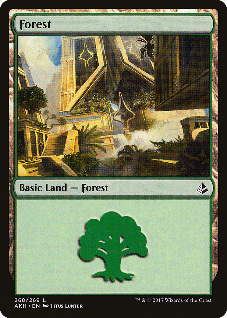 Forest (268) (AKH-268) - Amonkhet Foil