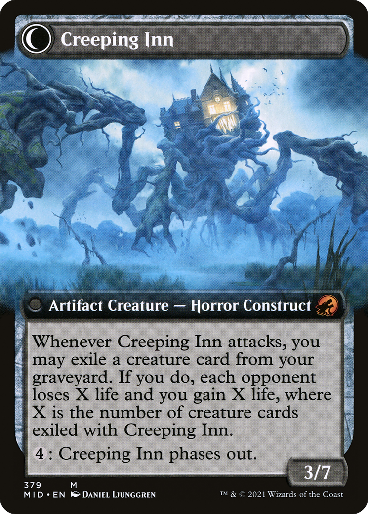 Hostile Hostel (Extended Art) (MID-379) - Innistrad: Midnight Hunt: (Extended Art, Double Faced Transform)