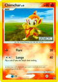 Chimchar - 56/100 [Platinum]/100  - Reverse Holofoil Burger King Promos - Promo