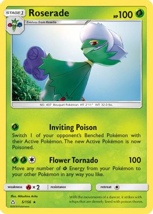 Roserade/156  SM  Ultra Prism - Rare