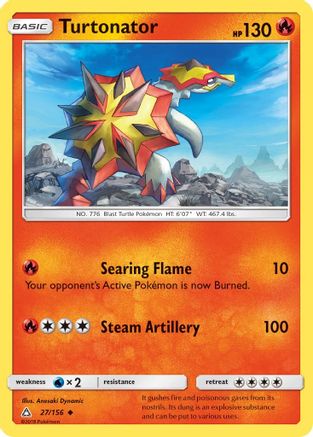 Turtonator  - Reverse Holofoil SM  Ultra Prism - Uncommon