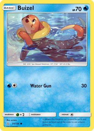Buizel 035  SM  Ultra Prism - Common