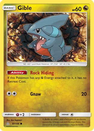 Gible (97) (97) 097  SM  Ultra Prism - Common