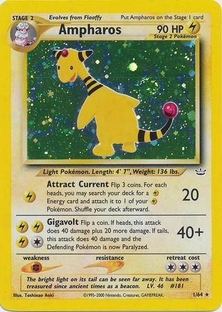 Ampharos  - Unlimited Holofoil Neo Revelation - Holo Rare