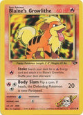 Blaine's Growlithe 062  - Unlimited Gym Challenge - Common