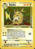 Raichu (14) (14) 014  - Unlimited Holofoil Fossil - Holo Rare