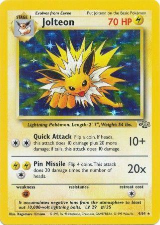 Jolteon (4) (4) 004  - Unlimited Holofoil Jungle - Holo Rare
