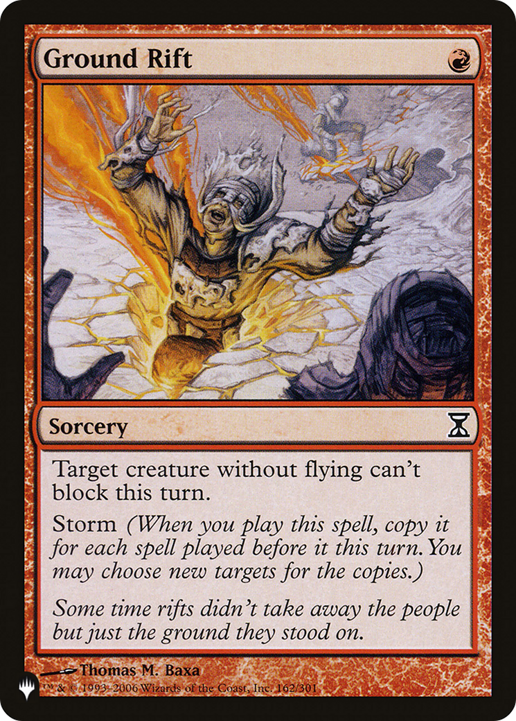 Ground Rift (LIST-162/301) - The List