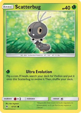 Scatterbug (6)  - Reverse Holofoil SM  Forbidden Light - Common