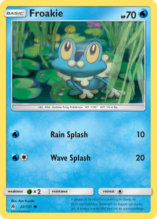 Froakie (22) (22) 022  - Reverse Holofoil SM  Forbidden Light - Common