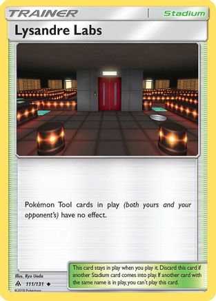 Lysandre Labs 111  - Reverse Holofoil SM  Forbidden Light - Uncommon