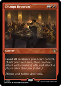 Disrupt Decorum (CMM-533) - Commander Masters Etched Foil