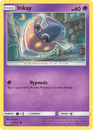 Inkay 050  - Reverse Holofoil SM  Forbidden Light - Common