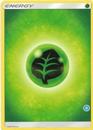 Grass Energy (2)  SM Trainer Kit Alolan Sandslash & Alolan Ninetales - Common