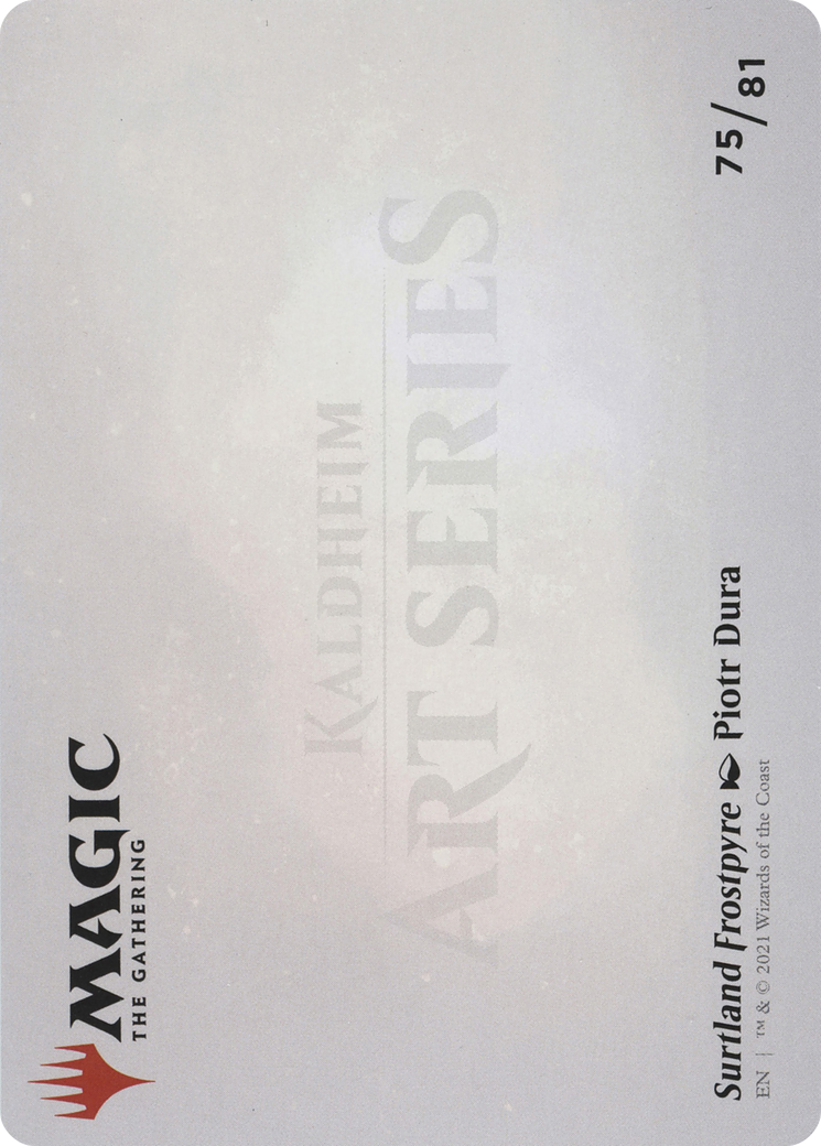 Surtland Frostpyre // Surtland Frostpyre (ASKHM-075) - Art Series: Kaldheim (Borderless) Foil