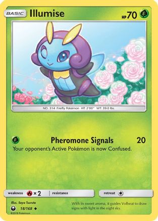Illumise  - Reverse Holofoil SM  Celestial Storm - Uncommon