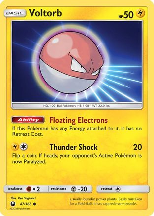 Voltorb 047  SM  Celestial Storm - Common