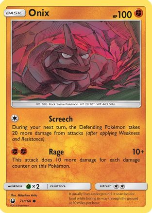 Onix 071  SM  Celestial Storm - Common