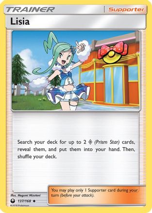 Lisia 137/168  - Reverse Holofoil SM  Celestial Storm - Uncommon