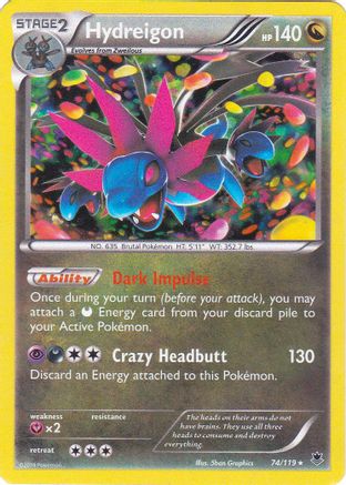 Hydreigon (Cosmos Holo) 074/119  - Holofoil Blister Exclusives - Promo