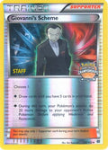 Giovanni's Scheme - 138/162 (Regional Championships) [Staff]/162  - Reverse Holofoil League & Championship Cards - Promo