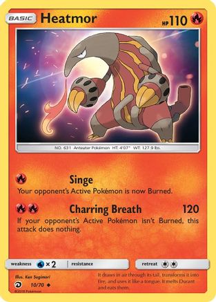 Heatmor  - Reverse Holofoil Dragon Majesty - Uncommon