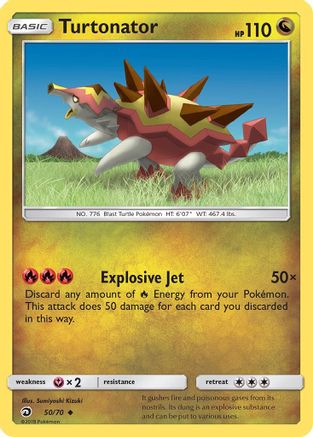 Turtonator 050  Dragon Majesty - Uncommon